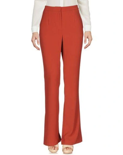 Shop Ty-lr Casual Pants In Brick Red