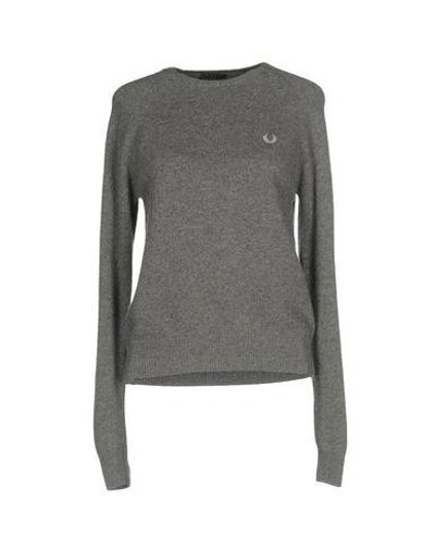 Shop Fred Perry Sweater In Light Grey
