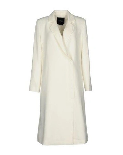 Shop Ty-lr Full-length Jacket In Ivory