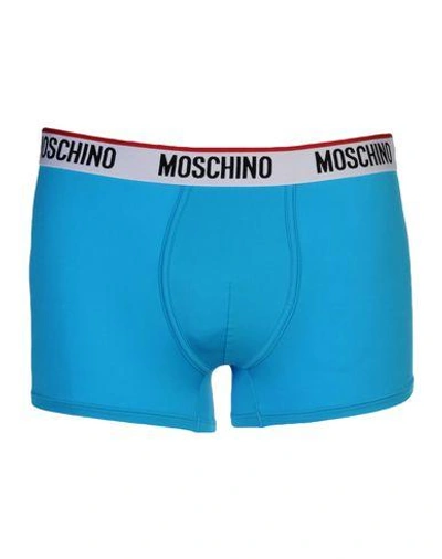 Shop Moschino Underwear Boxers In Azure