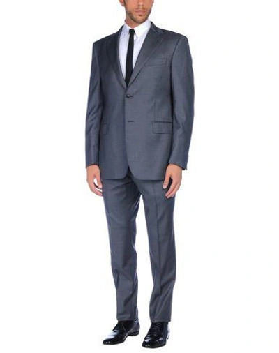 Shop Pierre Balmain Suits In Steel Grey