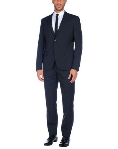 Shop Bikkembergs Suits In Dark Blue
