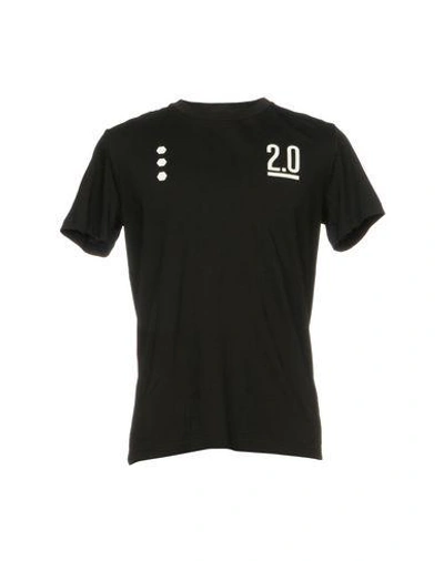 Shop Bikkembergs Man T-shirt Black Size Xs Cotton