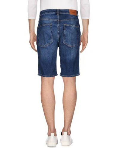 Shop Wesc Denim Shorts In Blue