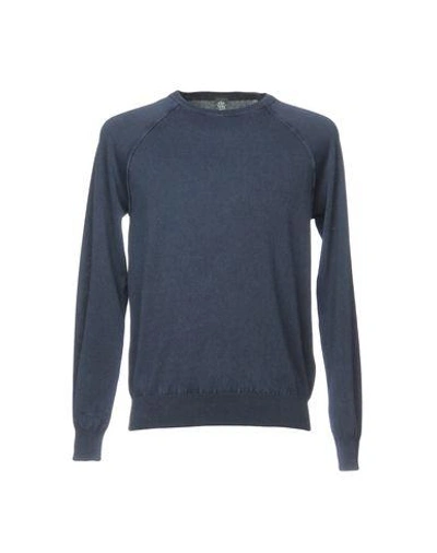 Shop Eleventy Sweaters In Blue
