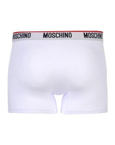 Shop Moschino Underwear Boxers In White