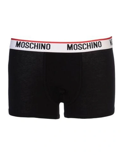 Shop Moschino Underwear Boxer In Black