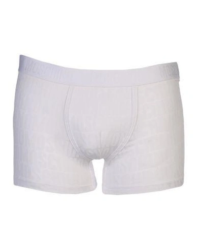 Shop Moschino Underwear Boxer In White