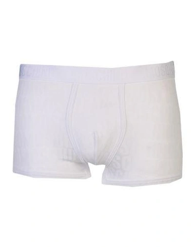 Shop Moschino Underwear Boxers In White