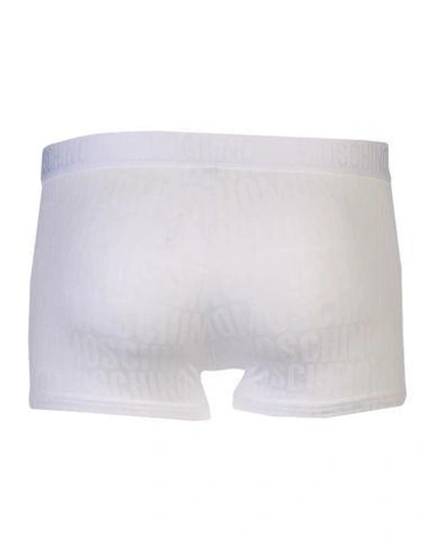 Shop Moschino Underwear Boxers In White