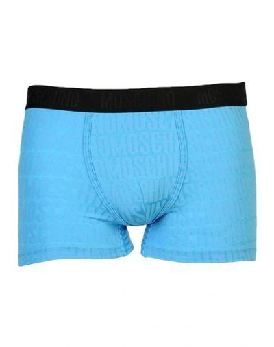 Shop Moschino Underwear Boxer In Azure