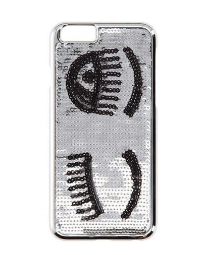 Shop Chiara Ferragni Iphone 6/6s Cover In Silver
