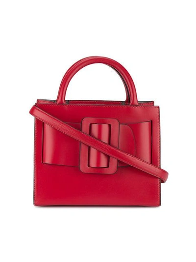 Shop Boyy Red Bobby 23 Leather Tote Bag