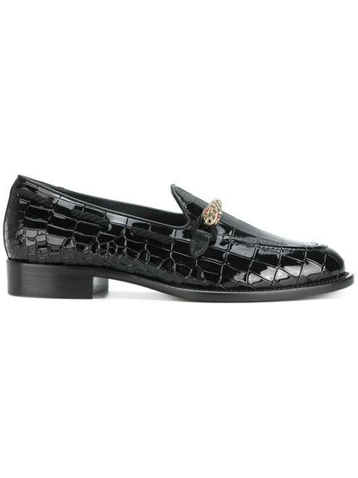 Shop Giuseppe Zanotti Design Grady Loafers - Black