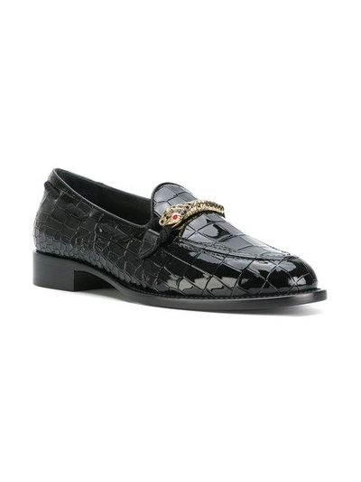 Shop Giuseppe Zanotti Design Grady Loafers - Black