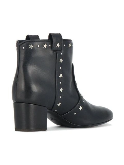 Shop Laurence Dacade Black Star Stud 55 Ankle Boots