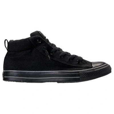 Converse Little Boys Chuck Taylor All Star Axel Mid Casual Sneakers From Finish  Line In Black Monochrome / Charco | ModeSens