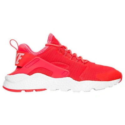 Shop Nike Women's Air Huarache Run Ultra Casual Shoes, Red