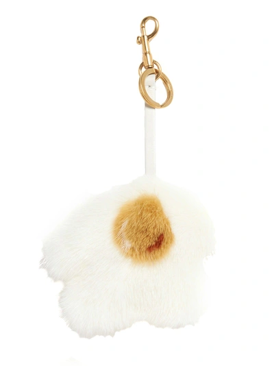 Shop Anya Hindmarch Key Ring In White