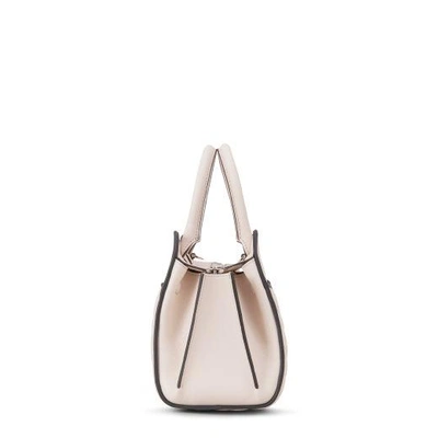 Shop Tod's Sella Bag Mini In Off White, Black