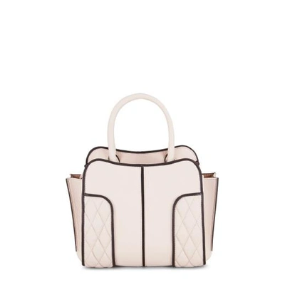 Shop Tod's Sella Bag Mini In Off White, Black