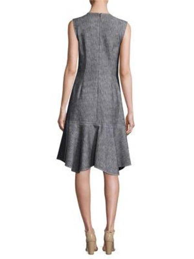 Shop Derek Lam Sleeveless Denim Dress In Indigo Grey