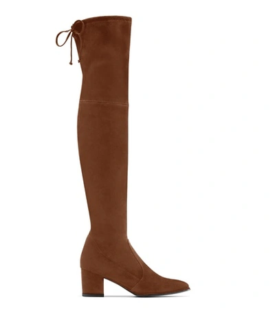 Stuart Weitzman The Thighland Boot In Walnut Suede