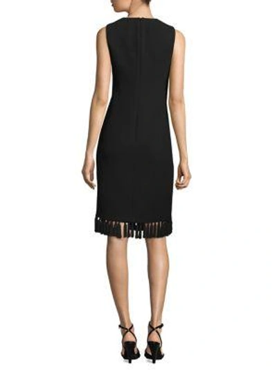 Shop Michael Kors Iris Jacquard Dress In Black