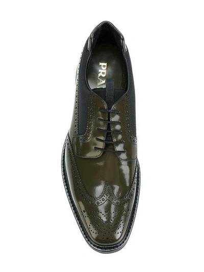 Shop Prada Platform Sole Brogues