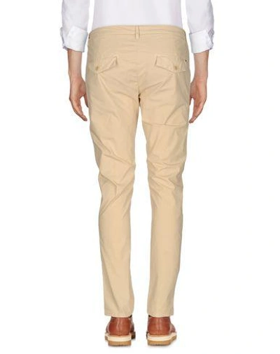 Shop Dondup Man Pants Sand Size 30 Cotton, Elastane In Beige