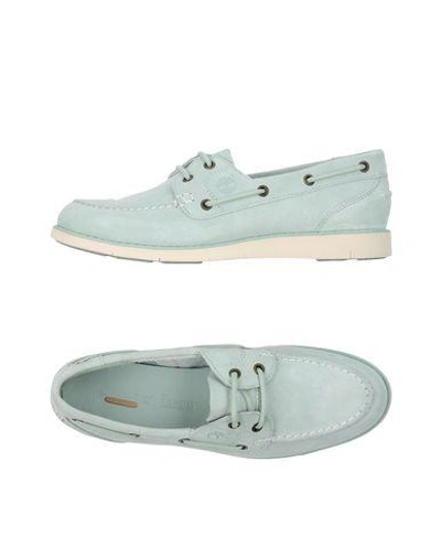 Shop Timberland Laced Shoes In Light Green