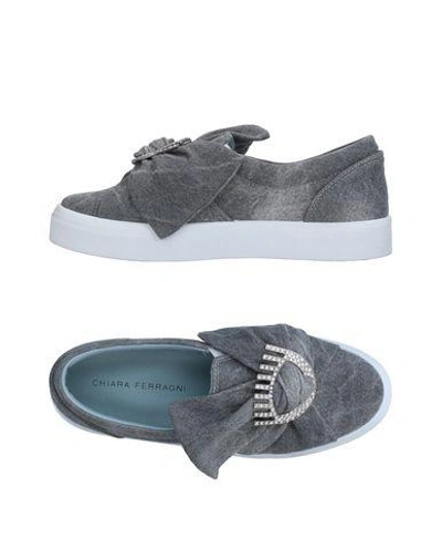 Shop Chiara Ferragni Sneakers In Grey