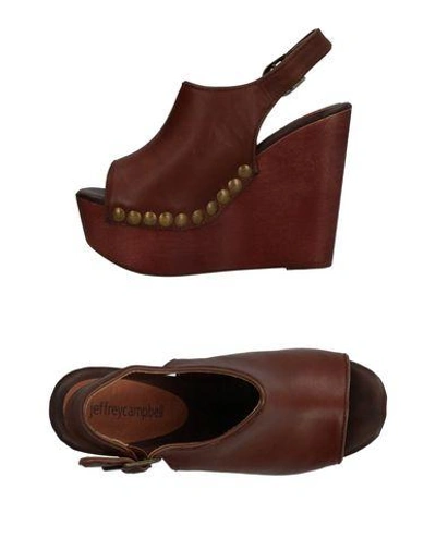 Shop Jeffrey Campbell Sandals In Brown