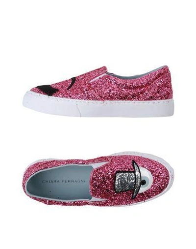 Shop Chiara Ferragni Sneakers In Fuchsia