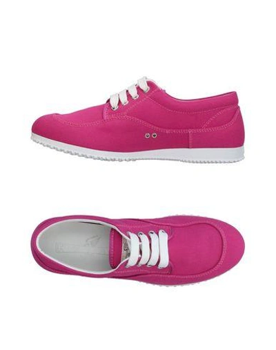 Shop Hogan Woman Sneakers Fuchsia Size 7.5 Textile Fibers In Pink