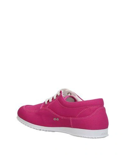 Shop Hogan Woman Sneakers Fuchsia Size 7.5 Textile Fibers In Pink