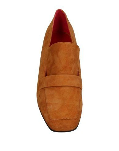 Shop Dorateymur Loafers In Tan