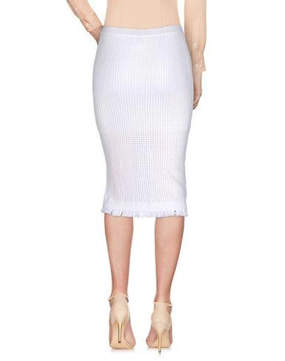 Shop Pinko 3/4 Length Skirts In White