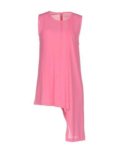 Shop Dondup Woman Top Pink Size Xs Viscose, Polyamide