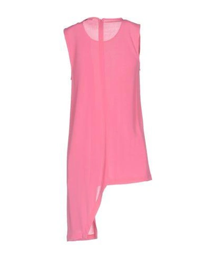 Shop Dondup Woman Top Pink Size Xs Viscose, Polyamide
