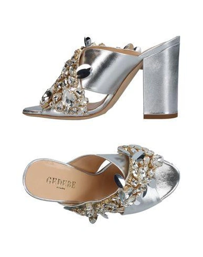 Shop Gedebe Sandals In Silver