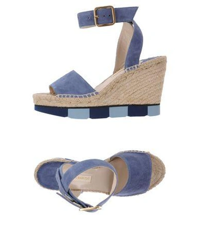 Shop Paloma Barceló Sandals In Pastel Blue