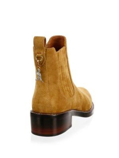 Shop Coach Bowery Suede Booties In Camel
