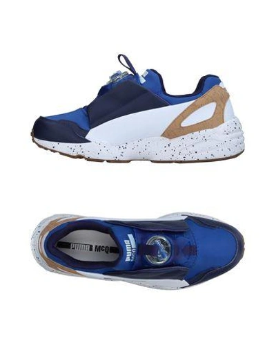 Shop Mcq Puma Trainers In Dark Blue