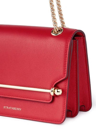 Shop Strathberry 'east/west' Mini Calfskin Leather Crossbody Bag