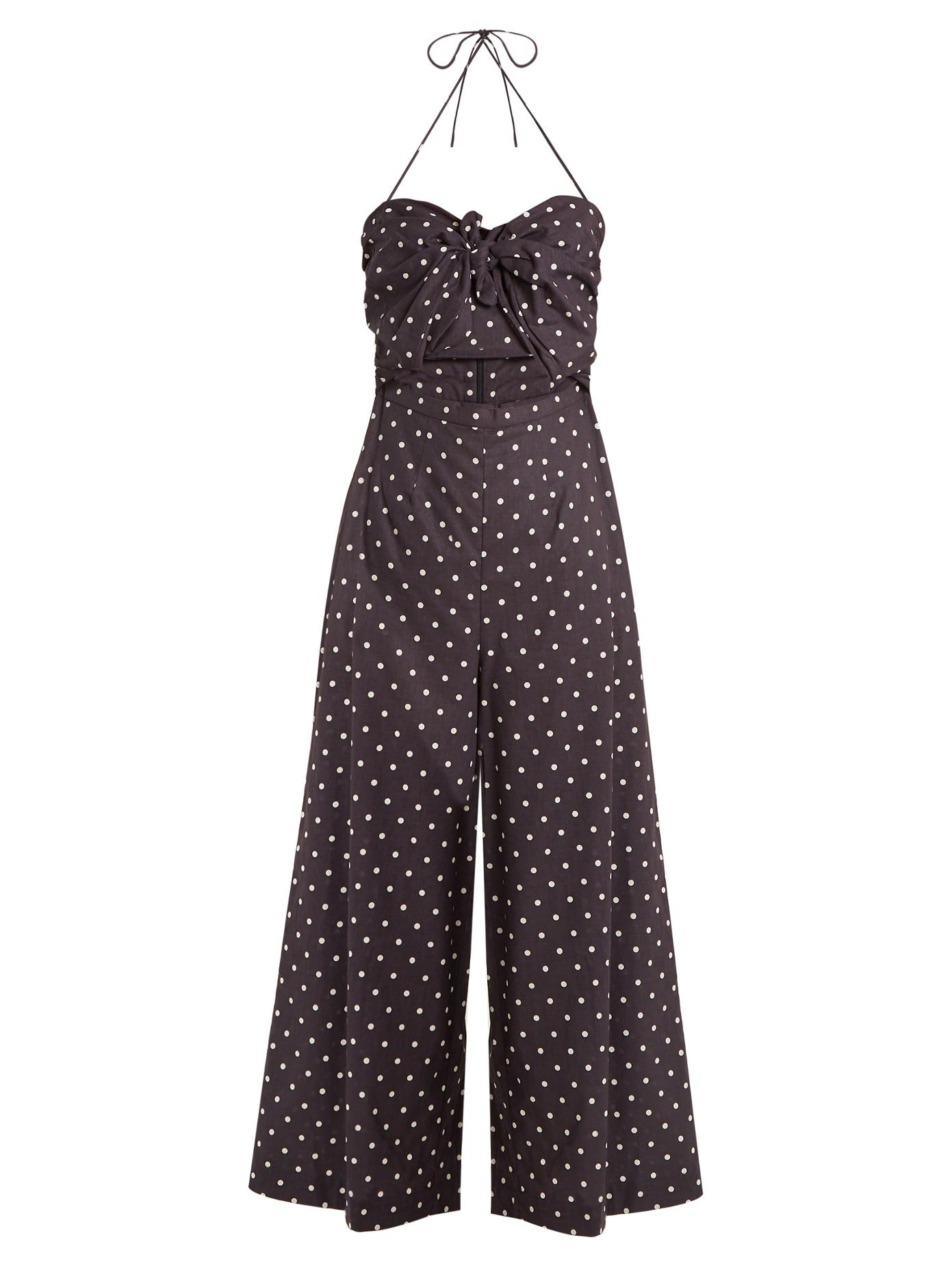 zimmermann polka dot jumpsuit