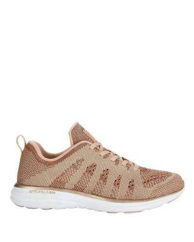 Shop Apl Athletic Propulsion Labs Techloom Pro Rose Gold Performance Sneakers