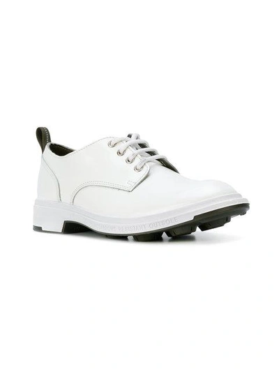Shop Pezzol 1951 Royal Navy Derby Shoes - White