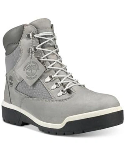 Shop Timberland Men's Waterproof 6" Field Boots Men's Shoes In Grey