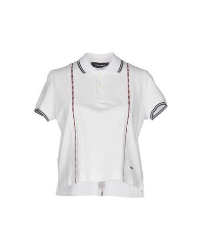 Shop Dsquared2 Polo Shirts In White